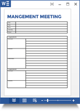 Management Meeting Agenda Template