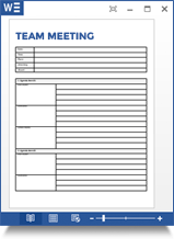 Team Meeting Agenda Template